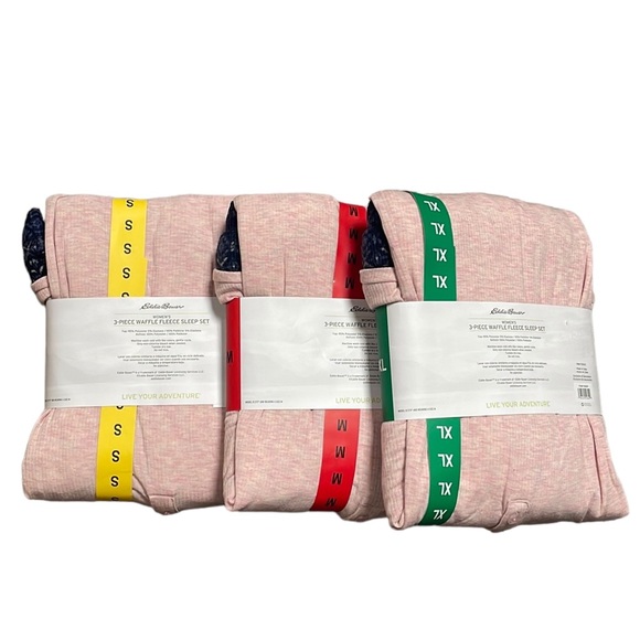 Eddie Bauer 3-Piece Waffle Fleece Pajamas Set - Picture 3 of 4